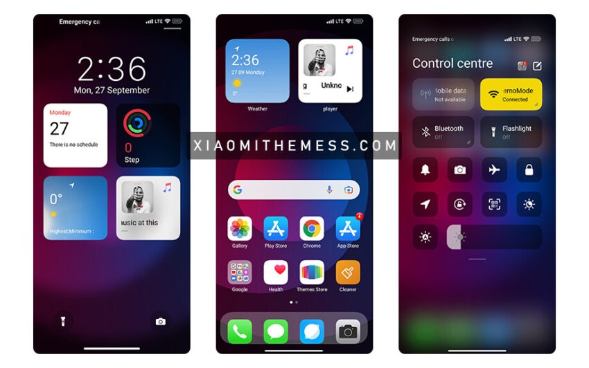 iPhone iOS 15 MIUI 12/12.5 Theme Download for Xiaomi Redmi Devices