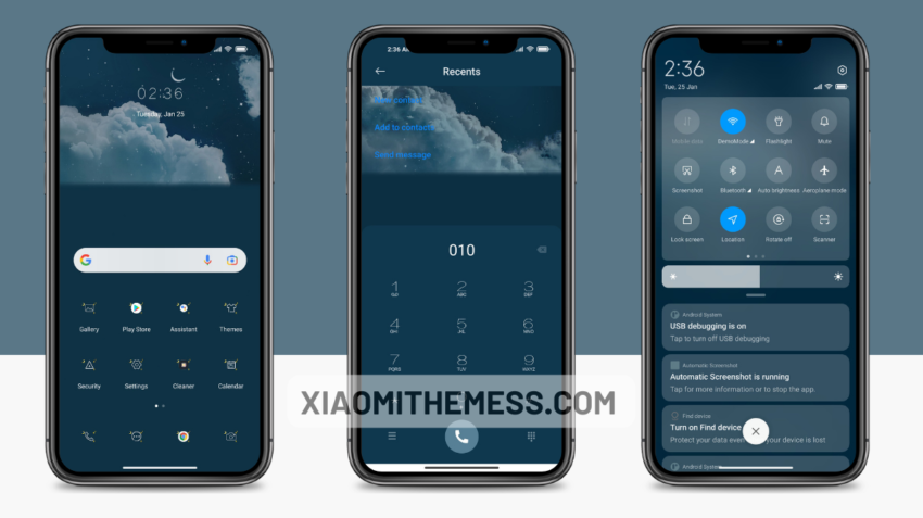 A Vast Sea Of Clouds MIUI theme for Xiaomi and Redmi Devices