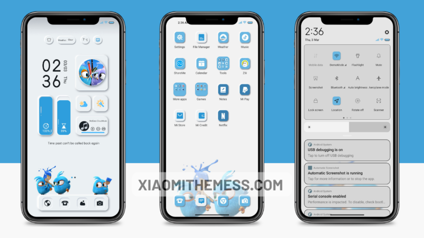 Angry Birds Mimicry MIUI theme for Xiaomi and Redmi Devices