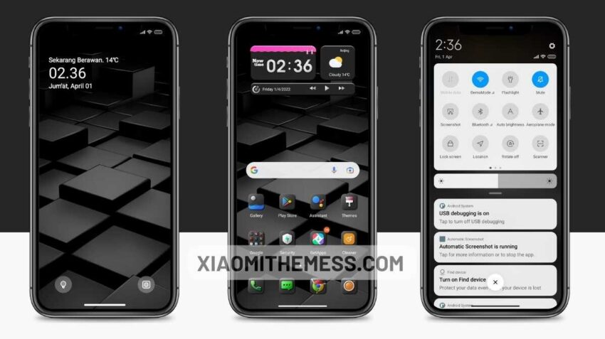 HitamGelap MIUI theme for Xiaomi and Redmi Devices