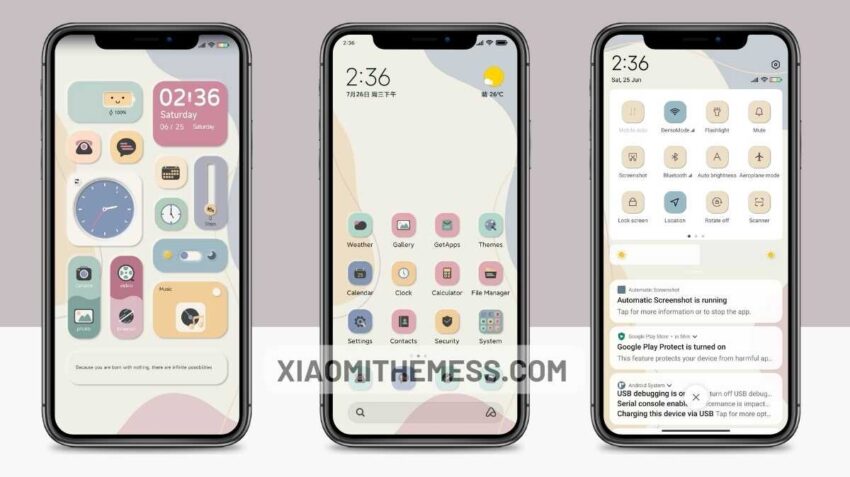 Jane Morandi MIUI theme for Xiaomi and Redmi Devices