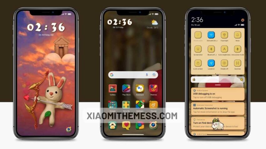 Love Rabbit MIUI theme for Xiaomi and Redmi Devices