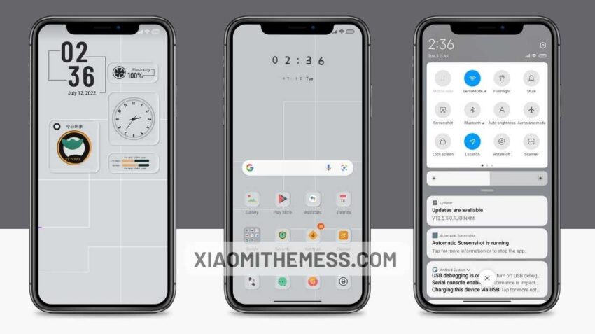 Glass Cover MIUI theme for Xiaomi and Redmi Devices
