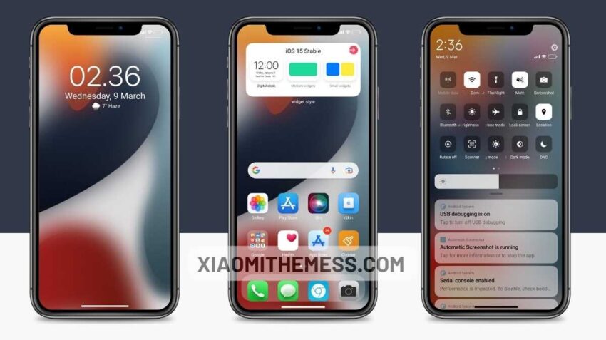 iOS 15 Stable v2 MIUI theme for Xiaomi and Redmi Devices