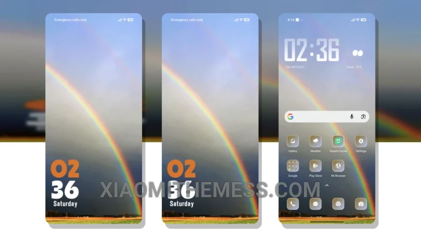 Rainbow HyperOS Theme for Xiaomi and Redmi Phones