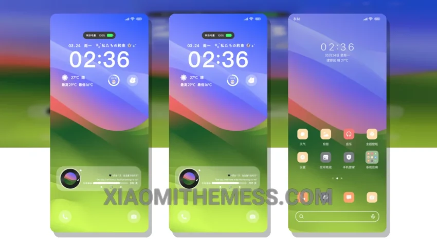 Origin Minimalist: Pure Pastel Elegance for Xiaomi Devices