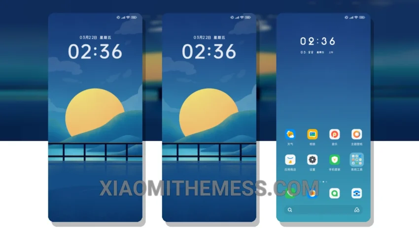 Minimalist Night Sky MIUI Themes for Xiaomi and Redmi Devices