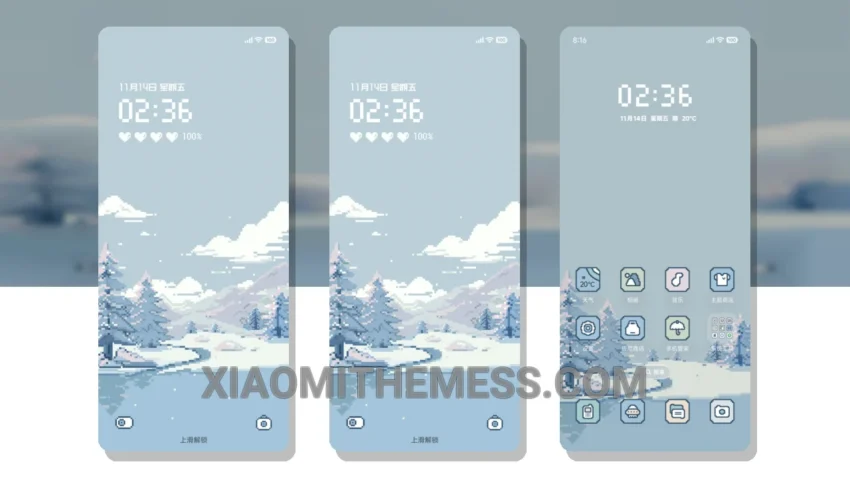 Winter Impressions HyperOS Theme for Xiaomi and Redmi Phones