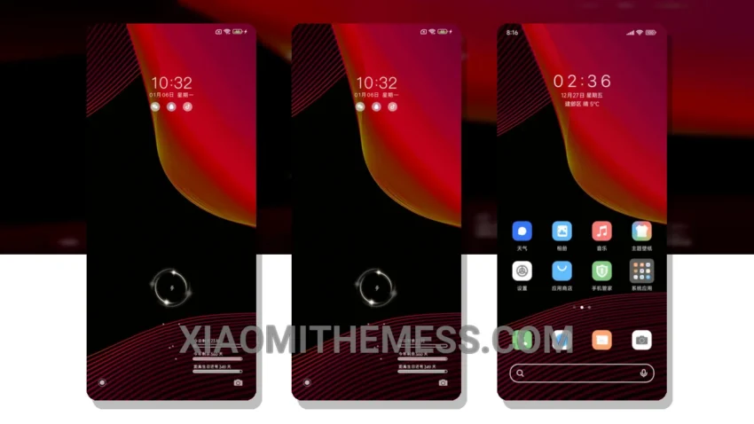 Business Red Makeup: Elegant Dark Mode Theme