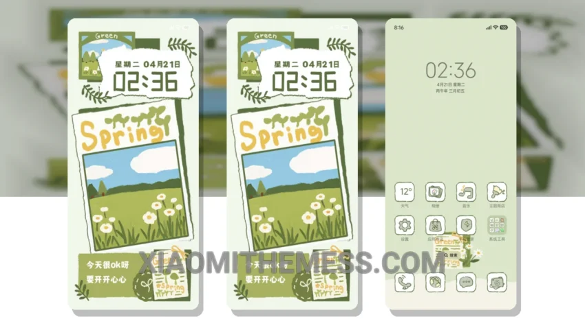 Spring Collage: The Delicate HyperOS Theme With a Unique Pastel Twist