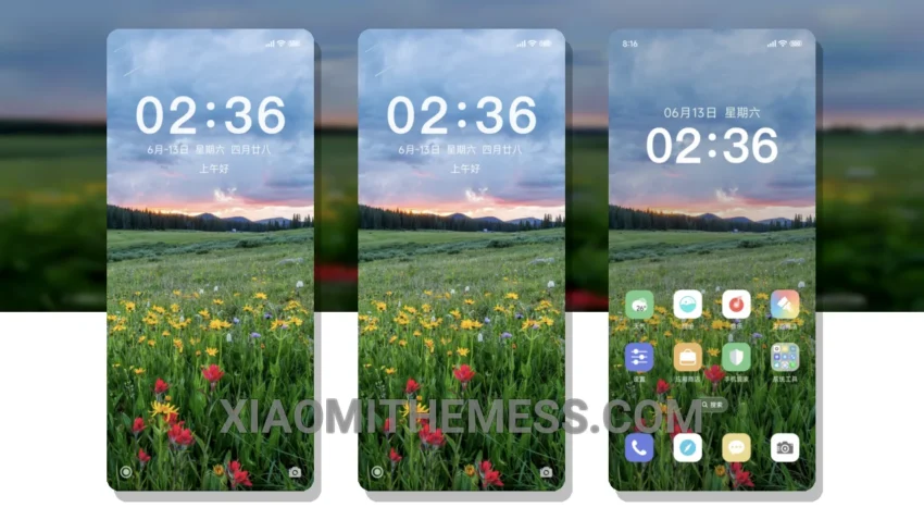 Blooming Seasons MTZ Theme for Xiaomi and Redmi Devices