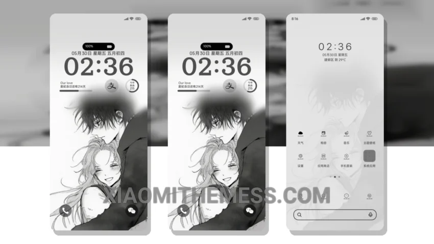 Still Us HyperOS Theme for Xiaomi and Redmi Phones