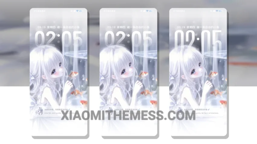 Vibrant Fish Swim Fast MIUI Themes for Xiaomi and Redmi Devices
