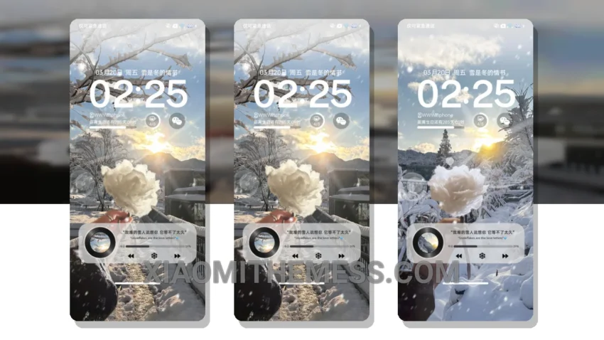 Snow Is Winter’s Love Letter: Minimal Pastel Xiaomi Theme