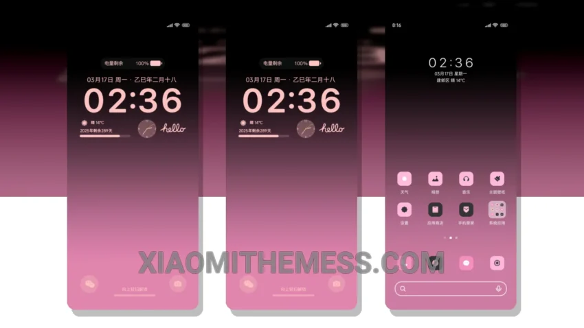 Minimal Black Customization MTZ Theme