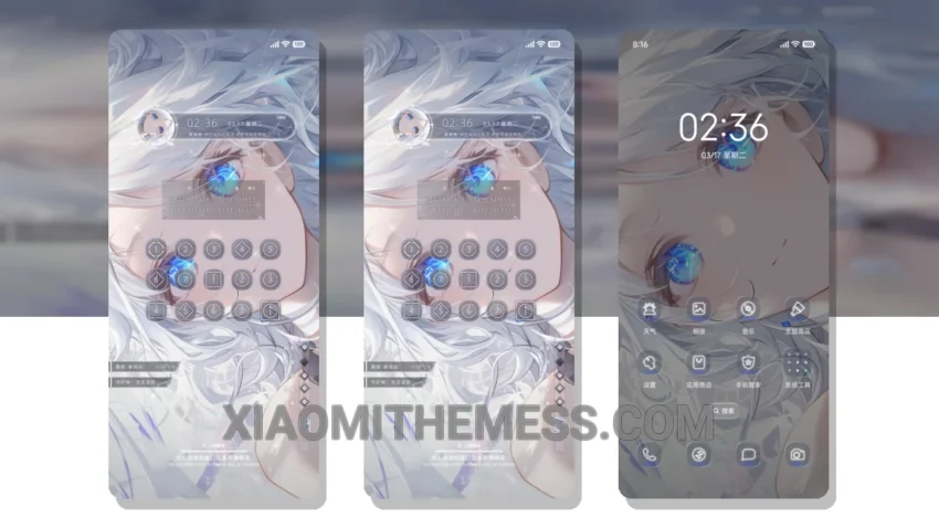 Gaze of Love Piano Play: Elegant Dark Mode Theme for Xiaomi and Redmi Devices