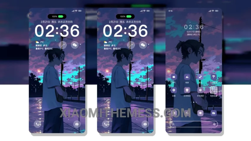 Lonely Dimension Boy HyperOS Theme for Xiaomi and Redmi Phones