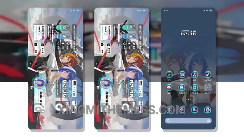 Dragon And Maiden Dynamic MTZ Theme MIUI Themes for Xiaomi and Redmi Devices