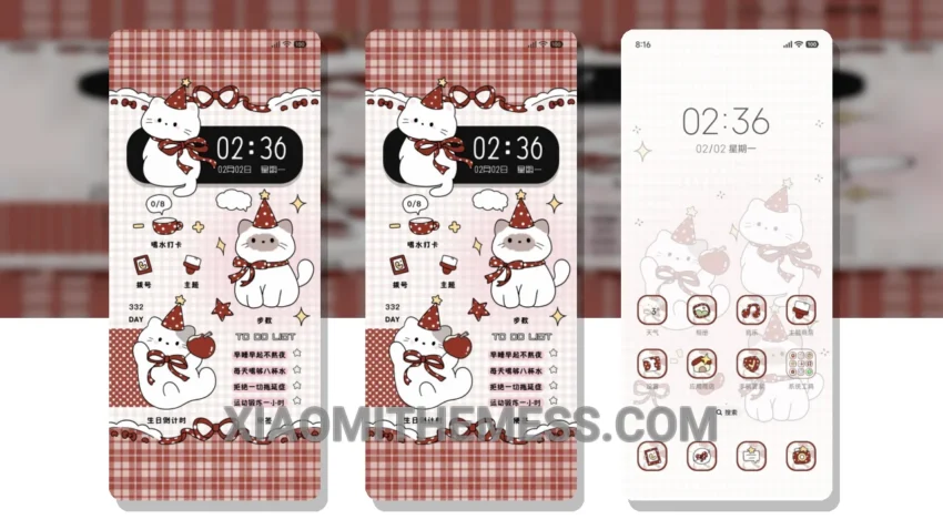 Cute Butterfly Knot Cat: The Whimsical HyperOS Theme With a Touch of Pastel Aesthetic