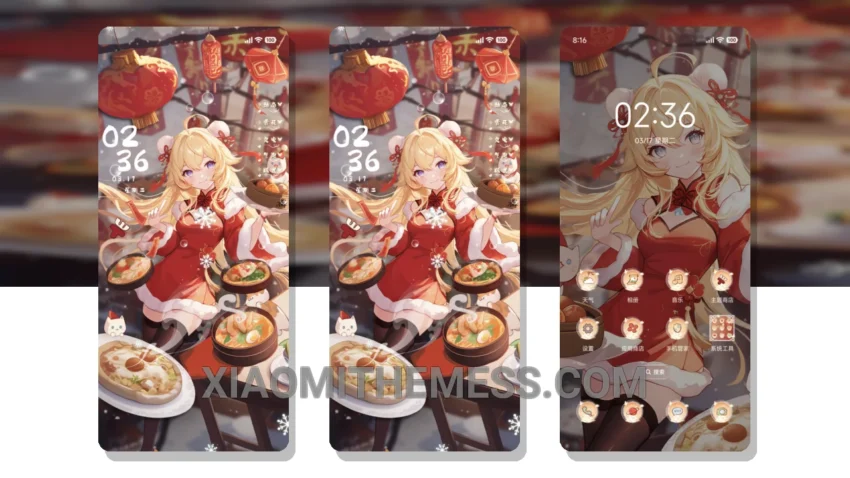 Sweet Moment of Little Chef HyperOS Theme for Xiaomi and Redmi Phones
