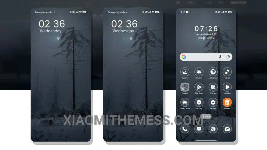 Fog Moonlight: A Serene Pastel Aesthetic Theme
