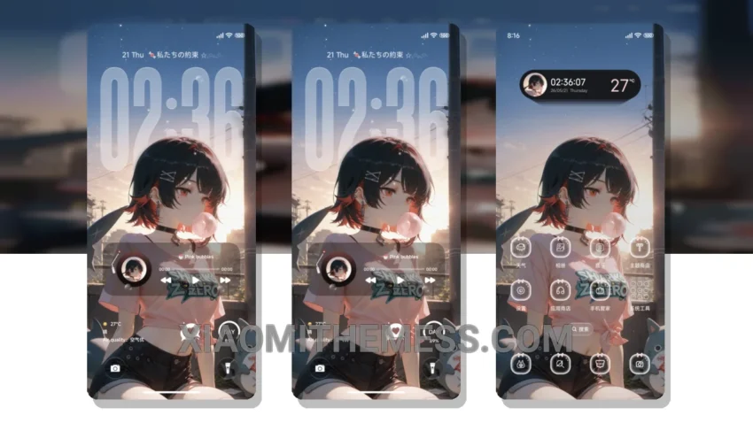Transparent Love HyperOS Theme for Xiaomi and Redmi Phones