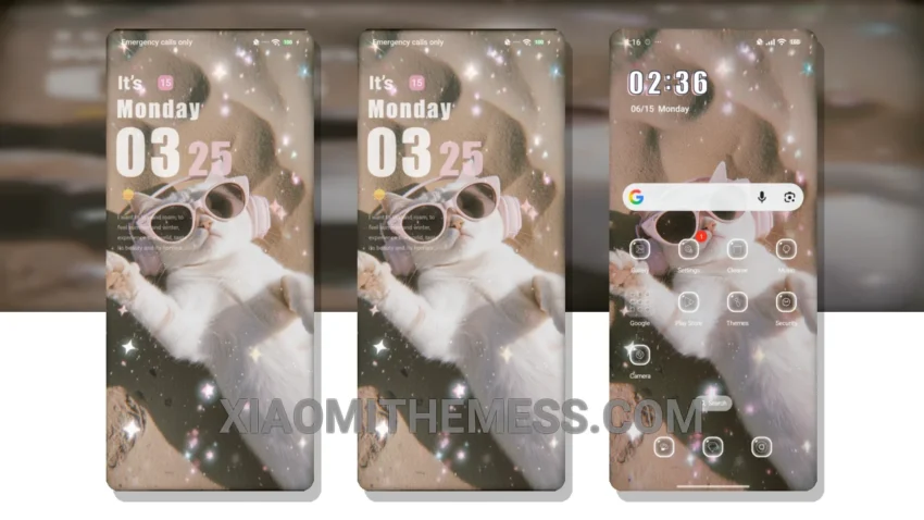 Elegant Kitten: Pastel Aesthetic MTZ Theme