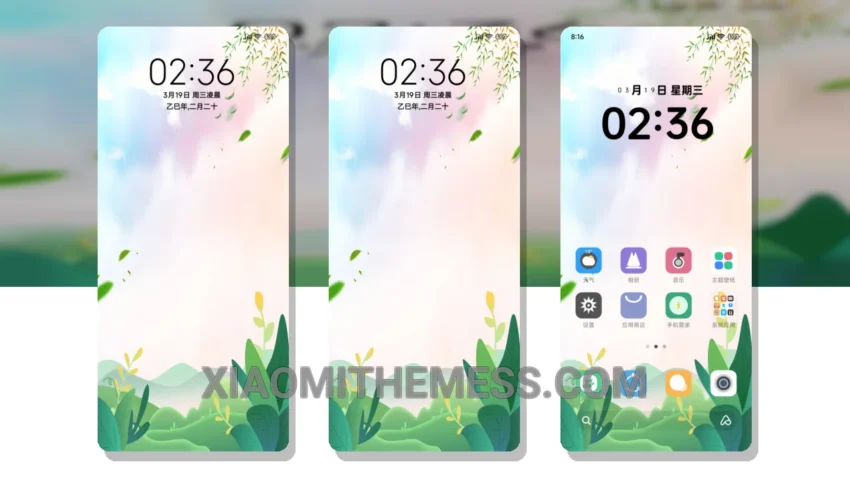 Green Freshness MIUI Themes for Xiaomi and Redmi Devices
