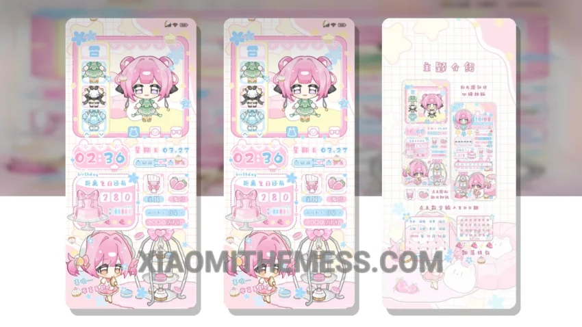 Cute Berry’s Wardrobe HyperOS Theme for Xiaomi and Redmi Phones