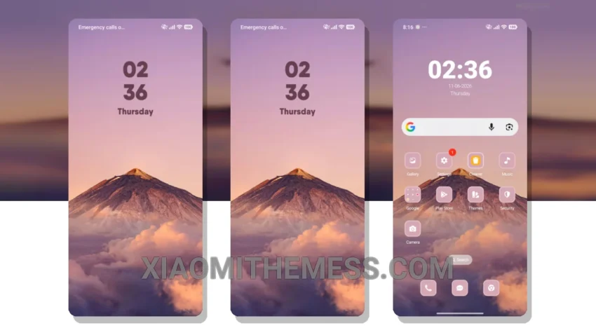 Mountain MIUI Themes for Xiaomi and Redmi Devices