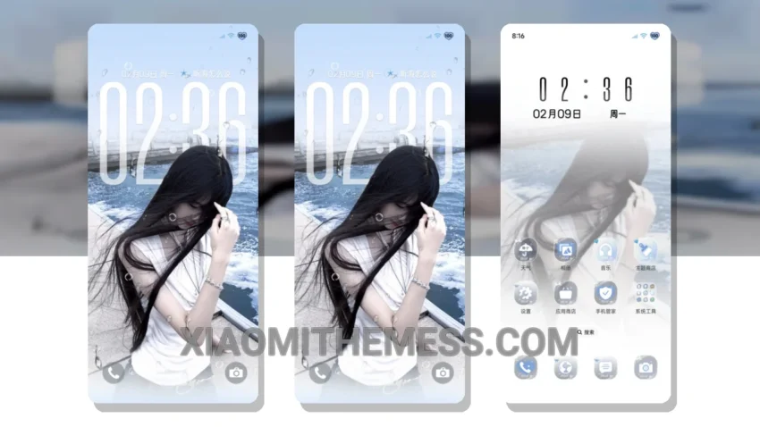 Ocean Breeze MIUI Themes for Xiaomi and Redmi Devices