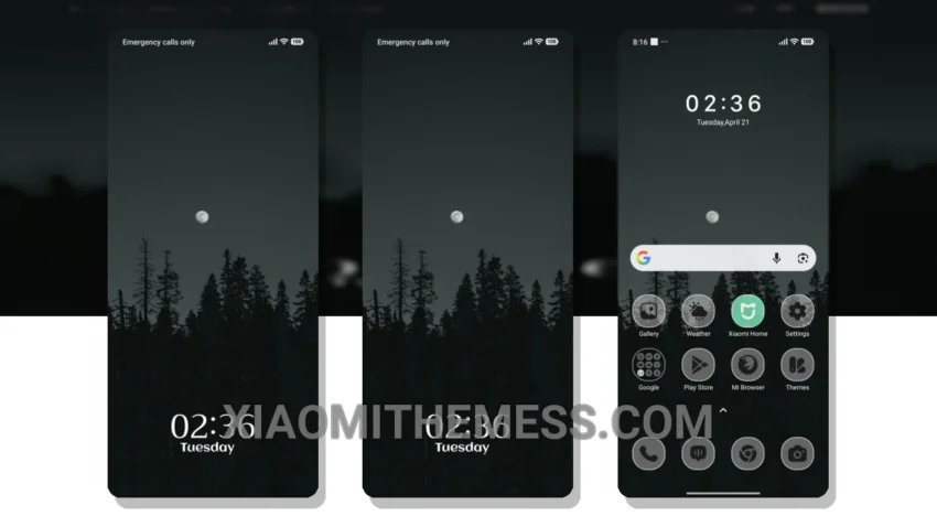 Lunar Woods HyperOS Theme for Xiaomi and Redmi Phones