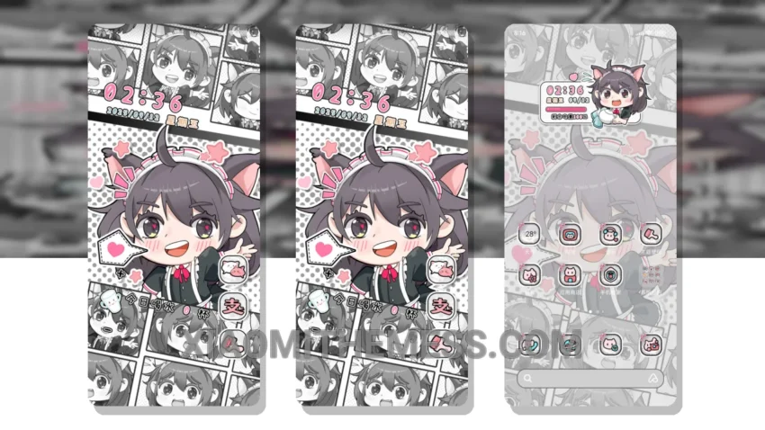 Cat Girl Coffee Comics Theme: A HyperOS Masterpiece with a Unique Twist