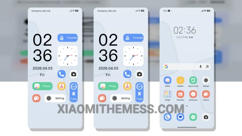 Lite Blue Summer: The Soft Pastel HyperOS Theme With a Unique Minimal Twist
