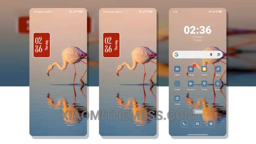 Flamingo HyperOS Theme for Xiaomi and Redmi Phones