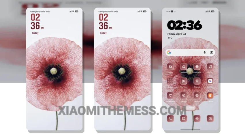 Floral Delight HyperOS Theme for Xiaomi and Redmi Phones