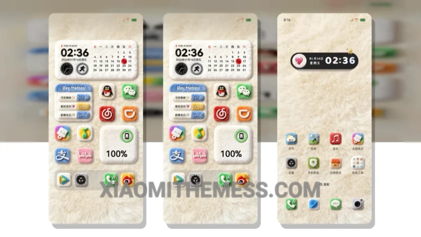 Fluffy Native Icon Component HyperOS Theme for Xiaomi and Redmi Phones