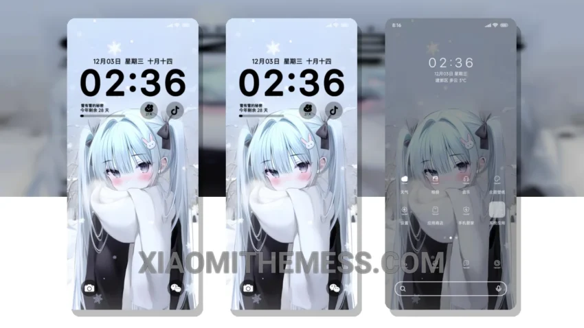 Experience Elegance with Snow Secret HyperOS Theme for Xiaomi and Redmi Phones