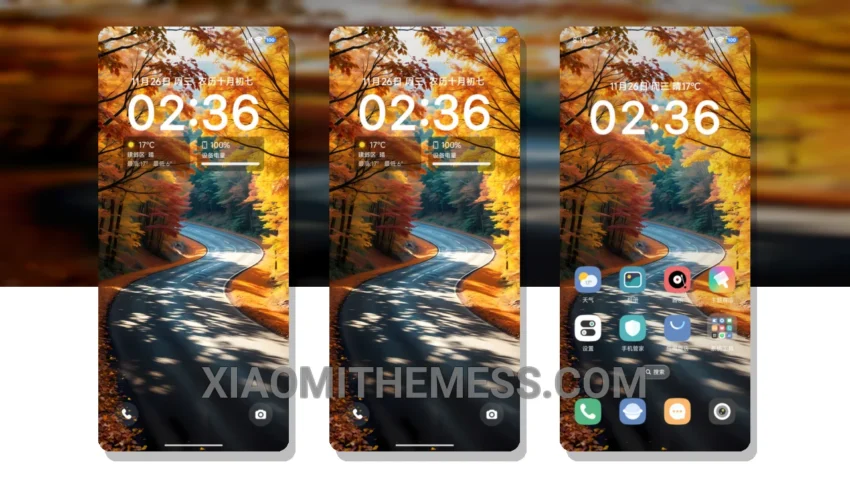 Simple Golden Path HyperOS Theme for Xiaomi and Redmi Phones