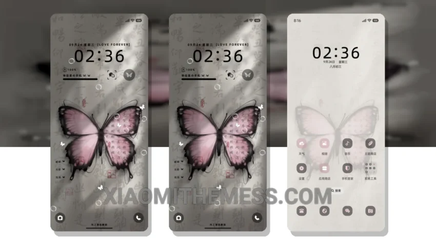 Light Shadow Love: The Delicate Pastel HyperOS Theme