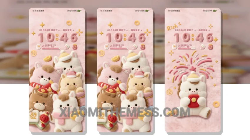 Fluffy Little Horse: The Whimsical Pastel HyperOS Theme With a Touch of Retro Charm