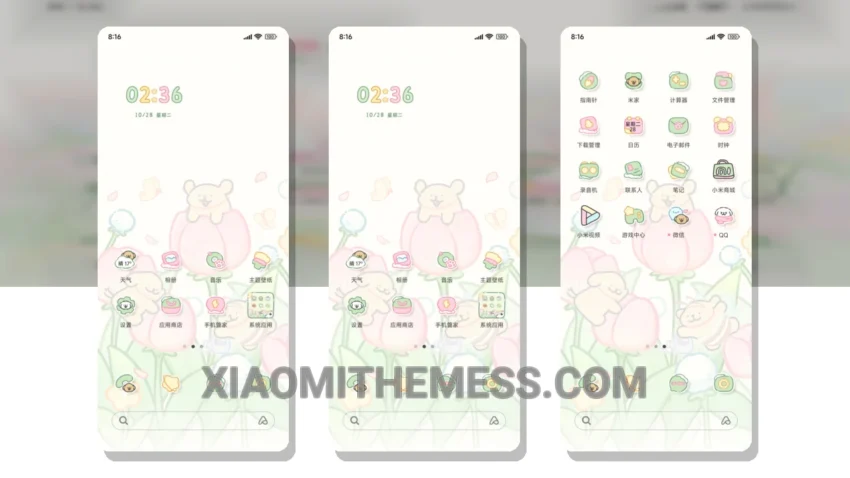 Puppy Tulip HyperOS Theme: The Elegant Dark Interface for Xiaomi and Redmi Phones