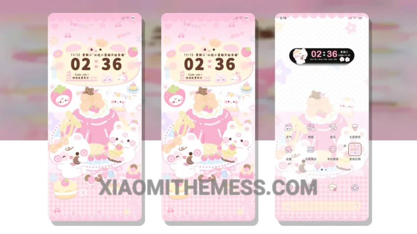 Sweet Love Cats MIUI Themes for Xiaomi and Redmi Devices