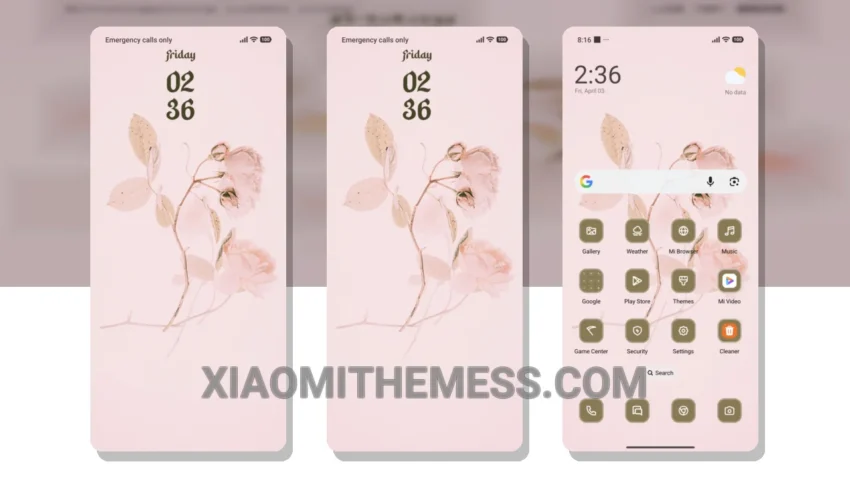 Flower Painting HyperOS Theme for Xiaomi and Redmi Phones