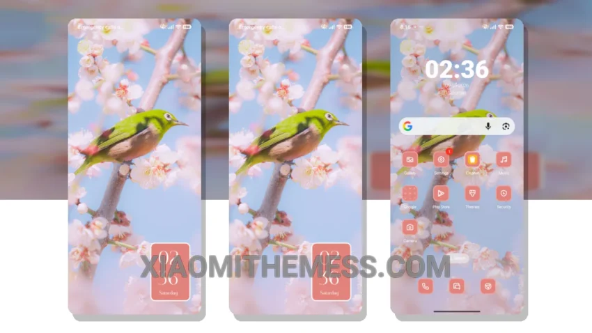 Blooming Cherry HyperOS Theme for Xiaomi and Redmi Phones