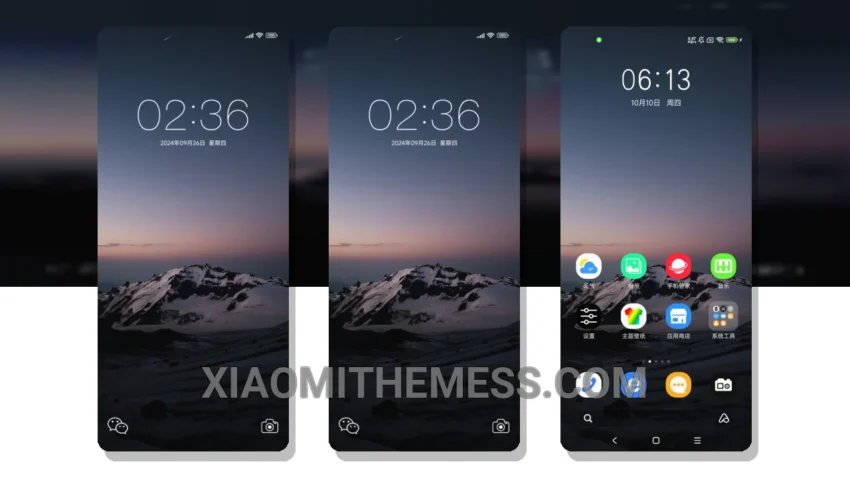 Evening Glow Scene MIUI Themes for Xiaomi and Redmi Devices