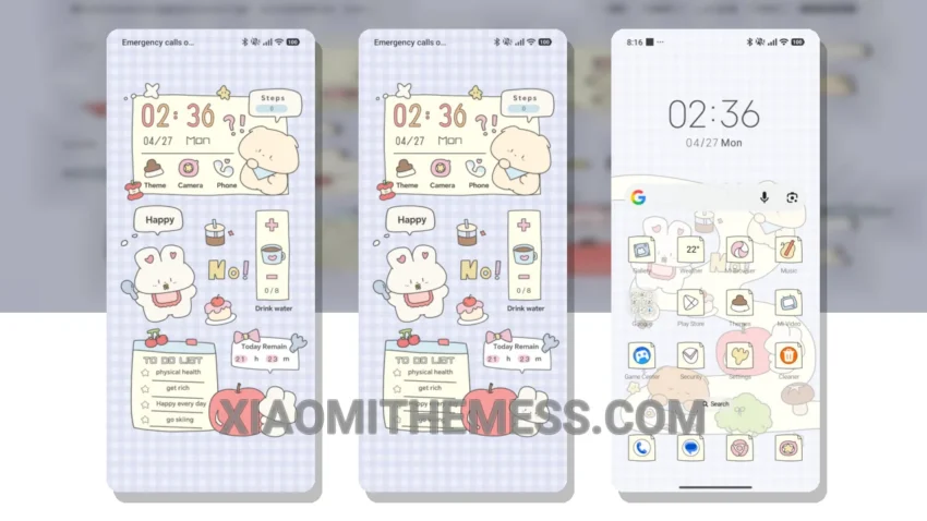 Xiaomi with Cute Slim Path MTZ Theme
