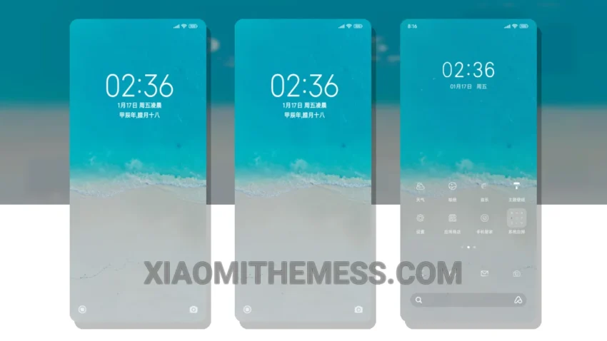 Cozy Beach HyperOS Theme for Xiaomi and Redmi Phones