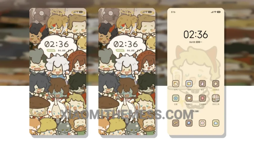 万圣街 堆堆乐: A Dark, Elegant Xiaomi Theme with Pastel Aesthetic