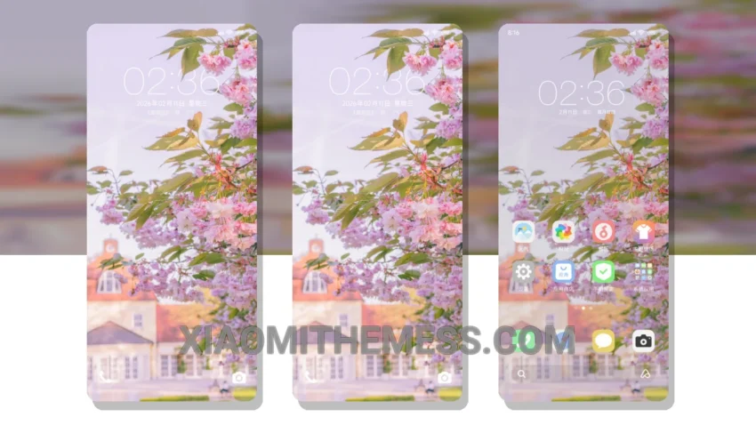 Scenic Depth Cherry Blossom: A Vibrant HyperOS Theme With a Unique Twist